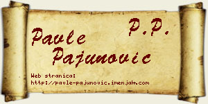 Pavle Pajunović vizit kartica